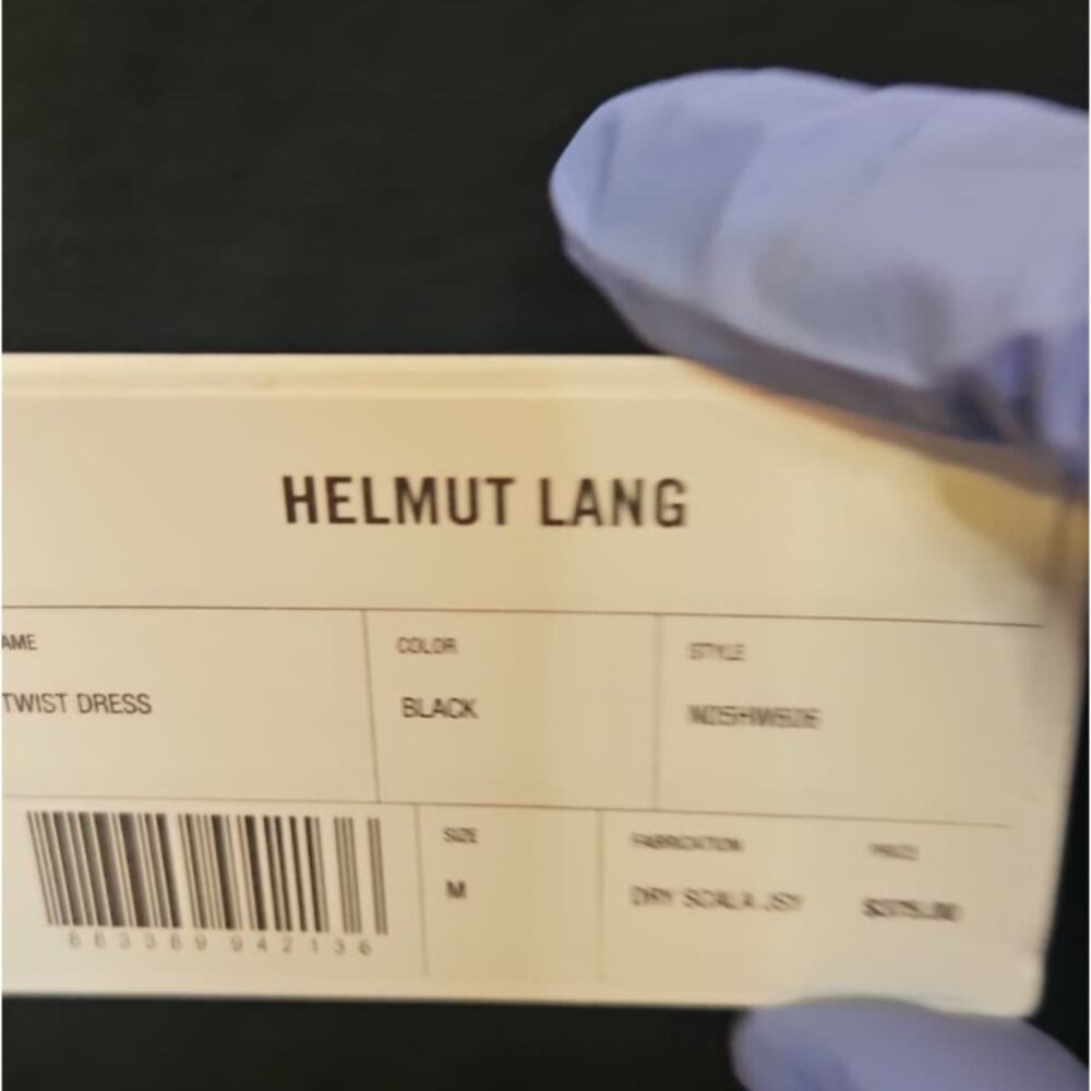 Helmut Lang Minimalist Black Dress - Picture 4 of 4